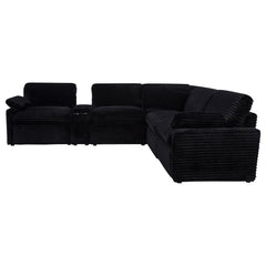 Collins 6-piece Modular Power Reclining Sectional Black