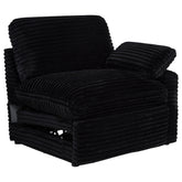 Best Furniture Outlet - Coaster - Collins Modular RAF Power Recliner Black - 610360RRP