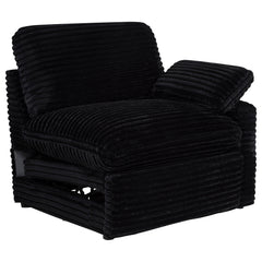 Best Furniture Outlet - Coaster - Collins Modular RAF Power Recliner Black - 610360RRP