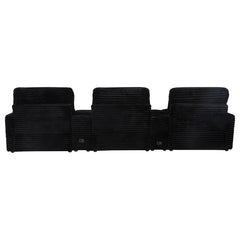 Collins 5-Piece Power Reclining Home Theater Seating Black