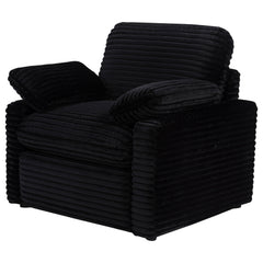 Collins Upholstered Power Recliner Chair Black