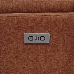 Adler Upholstered Power Swivel Glider Recliner Rust
