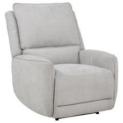 Best Furniture Outlet - Coaster - Sylmar Chenille Upholstered Power Recliner Dove Grey - 610523P