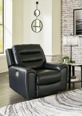 Best Furniture Outlet - Ashley Furniture - Warlin Living Room - PWR Recliner/ADJ Headrest / Black - 6110513