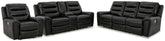 Best Furniture Outlet - Ashley Furniture - Warlin Power Reclining Sofa, Loveseat and Recliner - Power Reclining Sofa, Loveseat and Recliner - 61105U2