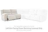 Best Furniture Outlet - Ashley Furniture - Keensburg Sectional - RAF Reclining Power Loveseat / Linen - 6180775