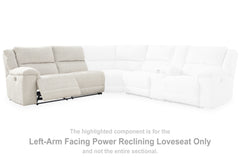 Best Furniture Outlet - Ashley Furniture - Keensburg Sectional - RAF Reclining Power Loveseat / Linen - 6180775