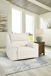 Best Furniture Outlet - Ashley Furniture - Keensburg Living Room - Wide Seat Power Recliner / Linen - 6180782