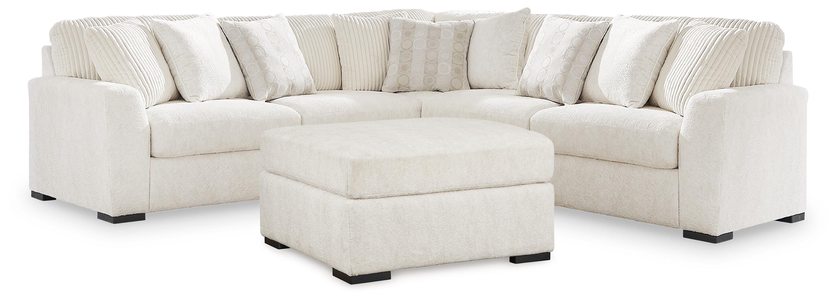 Best Furniture Outlet - Ashley Furniture - Chessington 3-Piece Sectional and Ottoman - 3-Piece Sectional and Ottoman - 61904U3