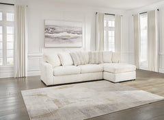 Best Furniture Outlet - Ashley Furniture - Chessington Sectional - LAF 2-Piece Sectional with Chaise / Ivory - 61904S2