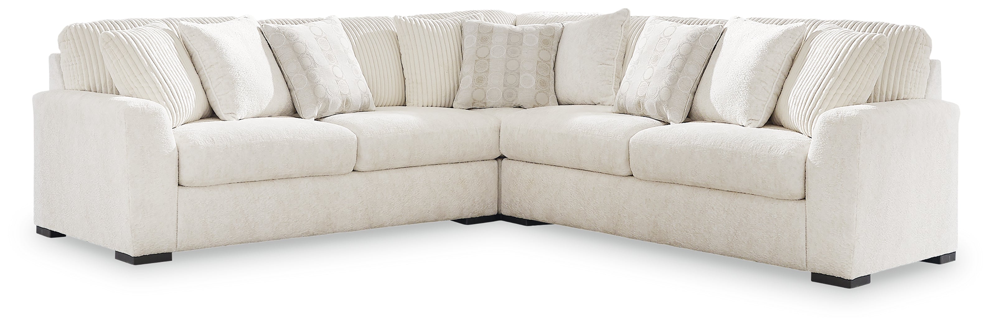 Best Furniture Outlet - Ashley Furniture - Chessington Sectional - LAF 3-Piece Sectional / Ivory - 61904S5