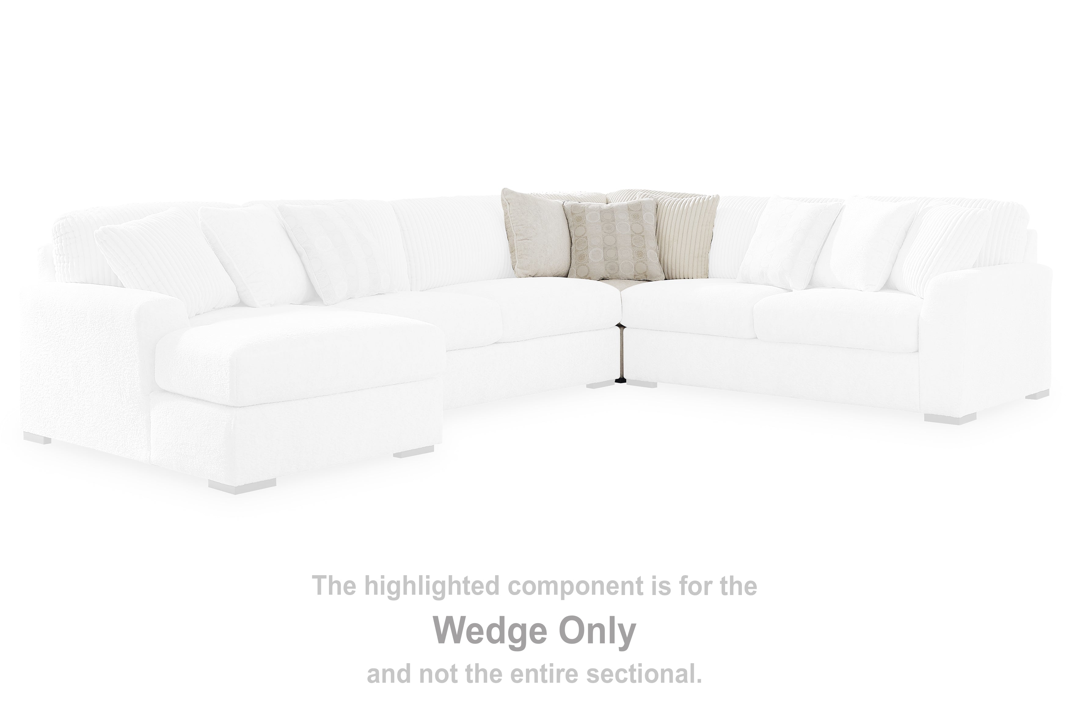 Best Furniture Outlet - Ashley Furniture - Chessington Sectional - Wedge / Ivory - 6190477
