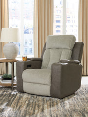 Best Furniture Outlet - Ashley Furniture - WhipLash Living Room - PWR REC Loveseat/CON/ADJ HDRST / Sisal - PC6320418