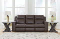 Best Furniture Outlet - Ashley Furniture - Lavenhorne Living Room - REC Sofa w/Drop Down Table / Umber - 6330689