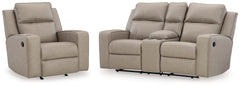 Best Furniture Outlet - Ashley Furniture - Lavenhorne Reclining Loveseat and Recliner - Reclining Loveseat and Recliner - 63307U3