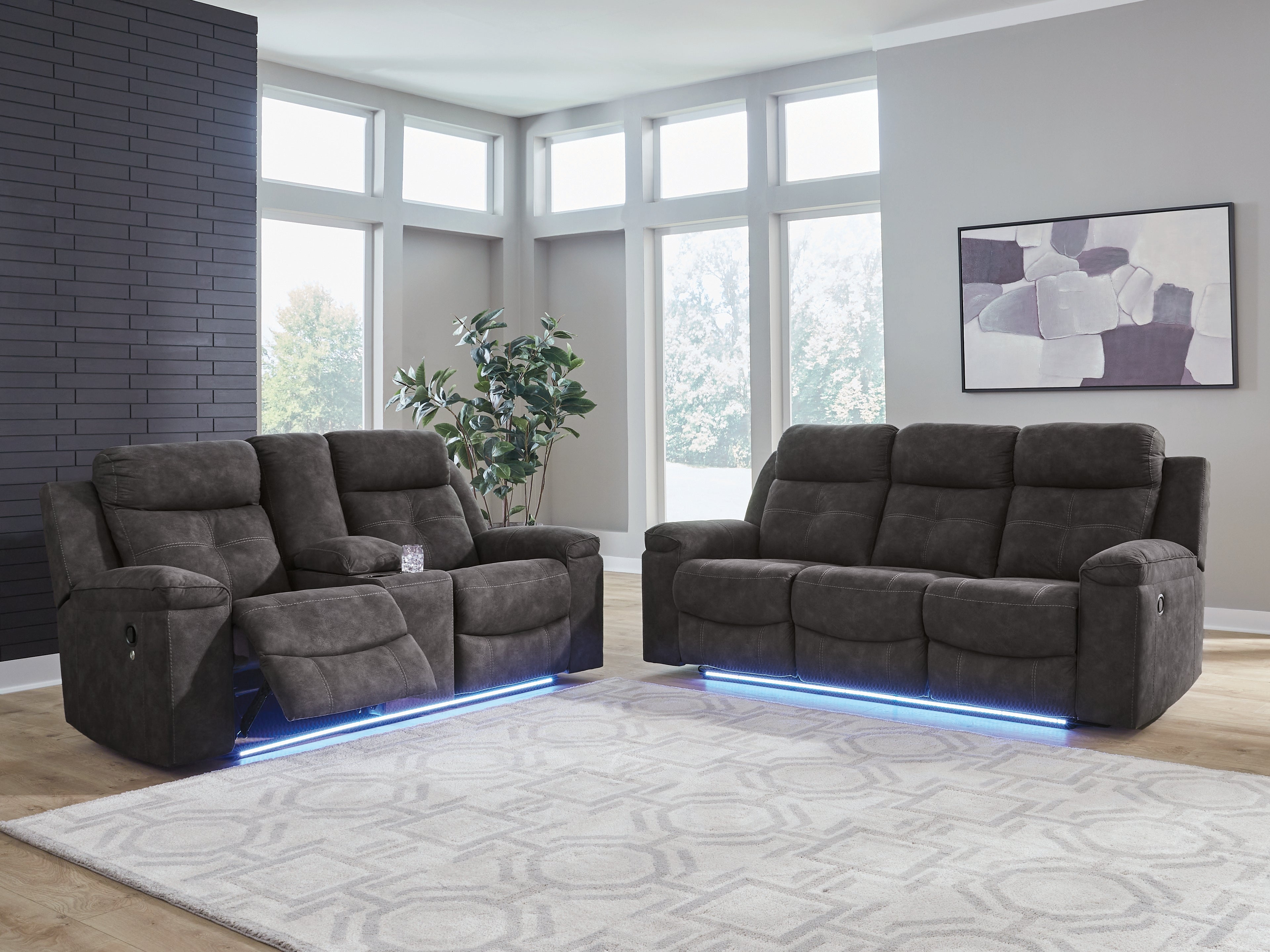 Best Furniture Outlet - Ashley Furniture - Brysonview Reclining Sofa and Loveseat - Reclining Sofa and Loveseat - 63605U1