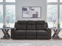Best Furniture Outlet - Ashley Furniture - Brysonview Living Room - Reclining Sofa / Charcoal - 6360588