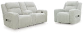 Best Furniture Outlet - Ashley Furniture - Forest Lake Power Reclining Loveseat and Power Recliner - Power Reclining Loveseat and Power Recliner - PC64203U1