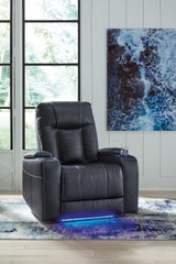 Best Furniture Outlet - Ashley Furniture - Feazada Living Room - PWR Recliner/ADJ Headrest / Sapphire - 6620613