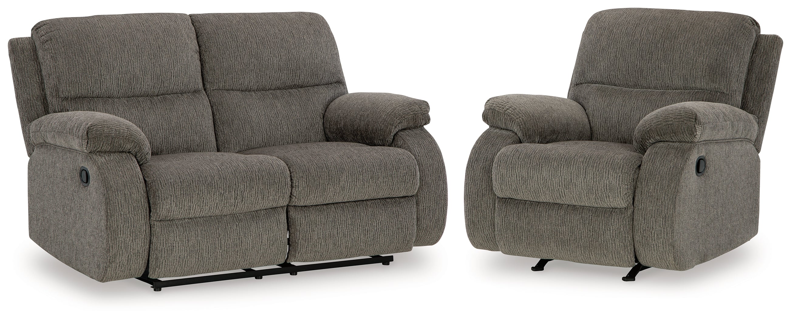 Best Furniture Outlet - Ashley Furniture - Scranto Reclining Loveseat and Recliner - Reclining Loveseat and Recliner - 66502U2