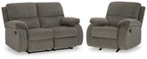 Best Furniture Outlet - Ashley Furniture - Scranto Reclining Loveseat and Recliner - Reclining Loveseat and Recliner - 66502U2
