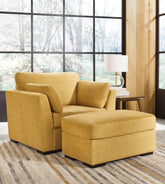 Best Furniture Outlet - Ashley Furniture - Keerwick Oversized Chair and Ottoman - Oversized Chair and Ottoman - 67506U2