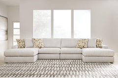 Best Furniture Outlet - Ashley Furniture - Kestrie 4-Piece Double Chaise Sectional - 4-Piece Double Chaise Sectional - PC68706S9