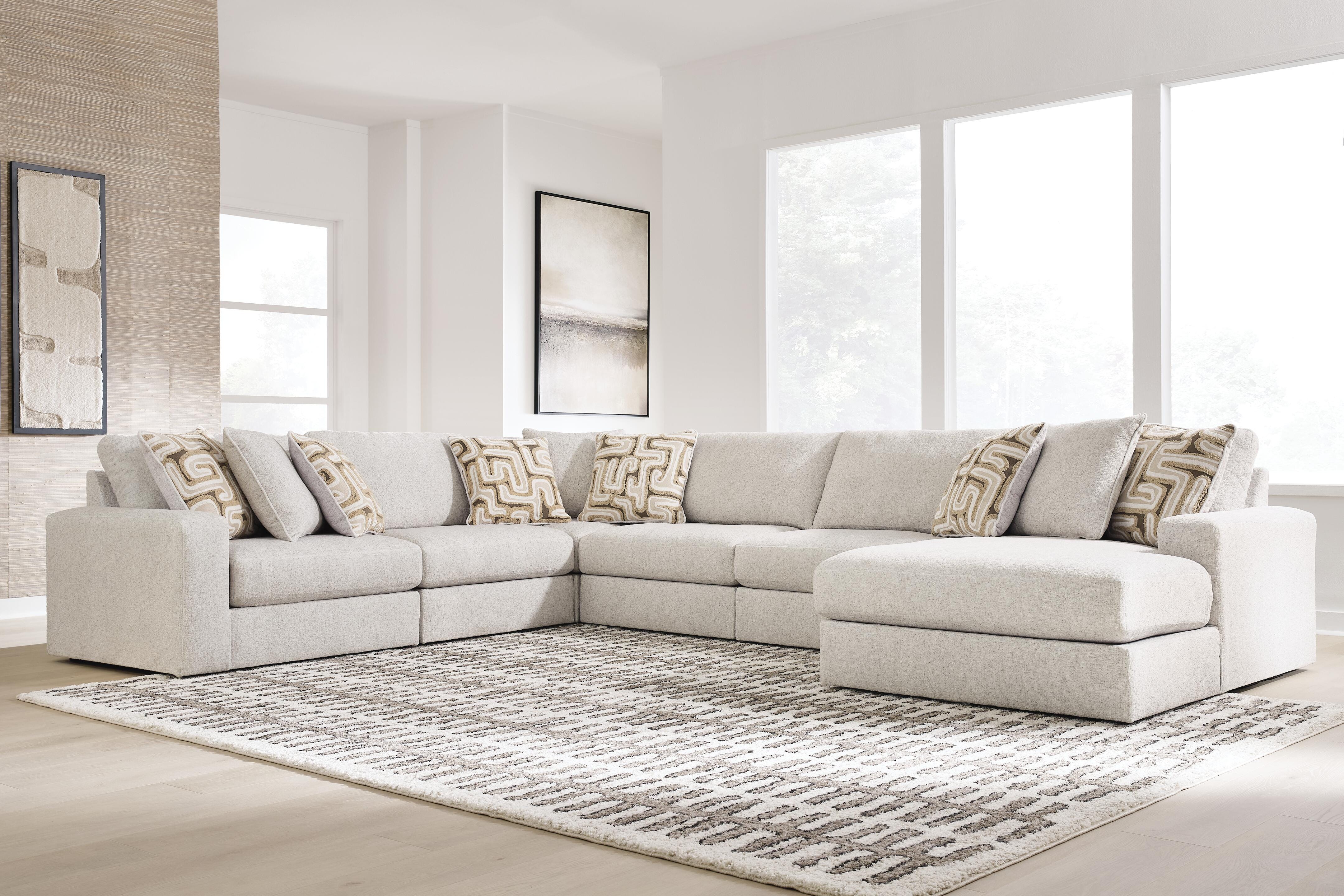 Best Furniture Outlet - Ashley Furniture - Kestrie 6-Piece Sectional with Chaise - 6-Piece Sectional with Chaise - PC68706S15