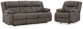 Best Furniture Outlet - Ashley Furniture - First Base Reclining Sofa and Recliner - Reclining Sofa and Recliner - 68804U5