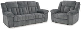 Best Furniture Outlet - Ashley Furniture - Tip-Off Power Reclining Sofa and Recliner - Power Reclining Sofa and Recliner - 69304U3