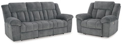 Best Furniture Outlet - Ashley Furniture - Tip-Off Power Reclining Sofa and Recliner - Power Reclining Sofa and Recliner - 69304U3