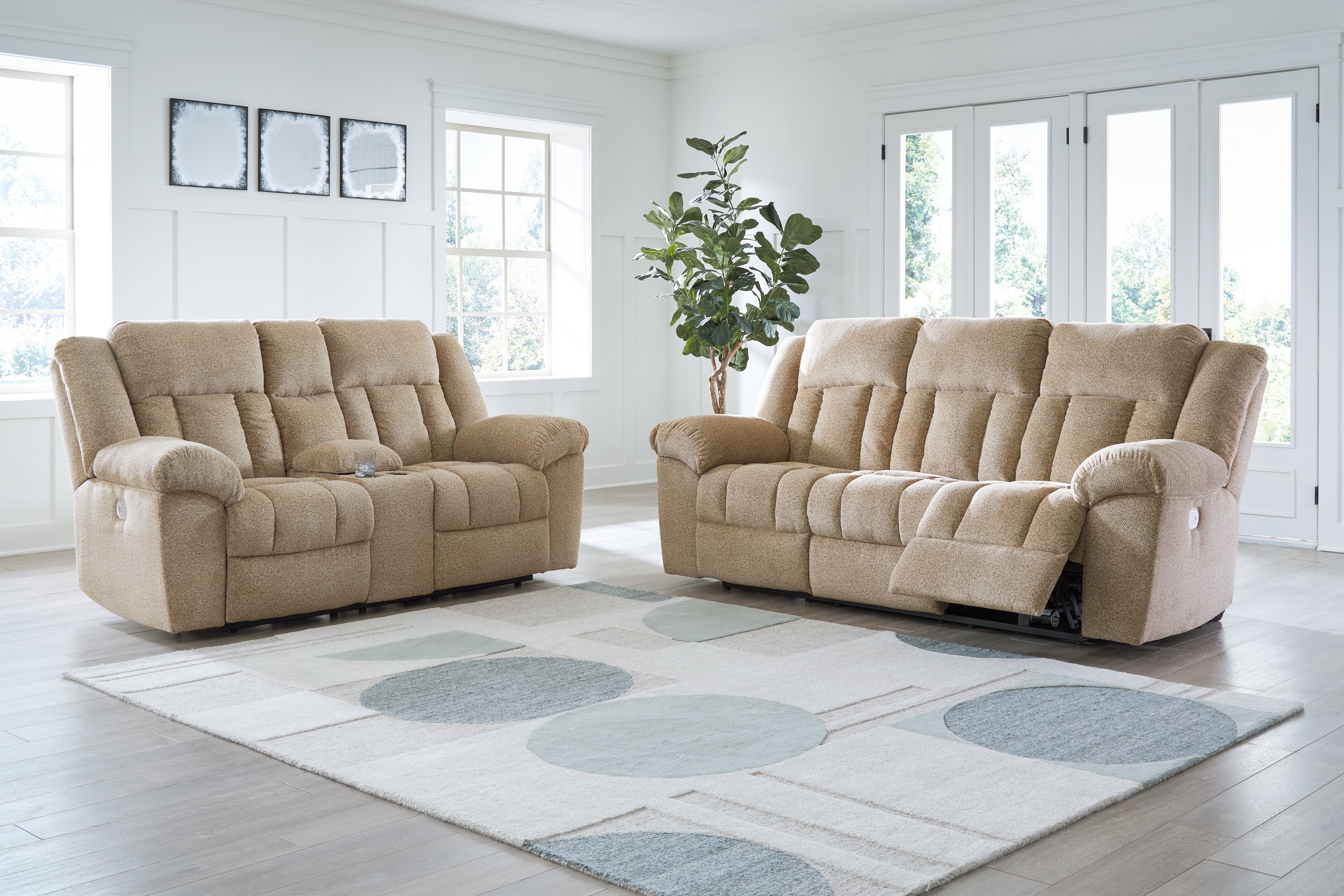 Best Furniture Outlet - Ashley Furniture - Tip-Off Power Reclining Sofa and Loveseat - Power Reclining Sofa and Loveseat - 69305U1