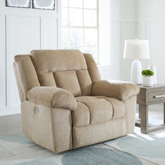 Best Furniture Outlet - Ashley Furniture - Tip-Off Living Room - PWR Recliner/ADJ Headrest / Wheat - 6930582