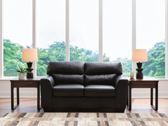Best Furniture Outlet - Ashley Furniture - Glennbre Living Room - Loveseat / Midnight - PC6980435