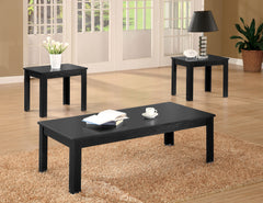 Elias 3-piece Engineered Wood Coffee Table Set Black
