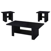 Best Furniture Outlet - Coaster - Rodez 3-piece Engineered Wood Coffee Table Set Black - 700345