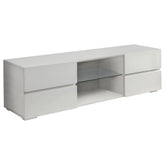 Best Furniture Outlet - Coaster - Galvin 4-drawer Wood 55-inch TV Stand White High Gloss - 700825