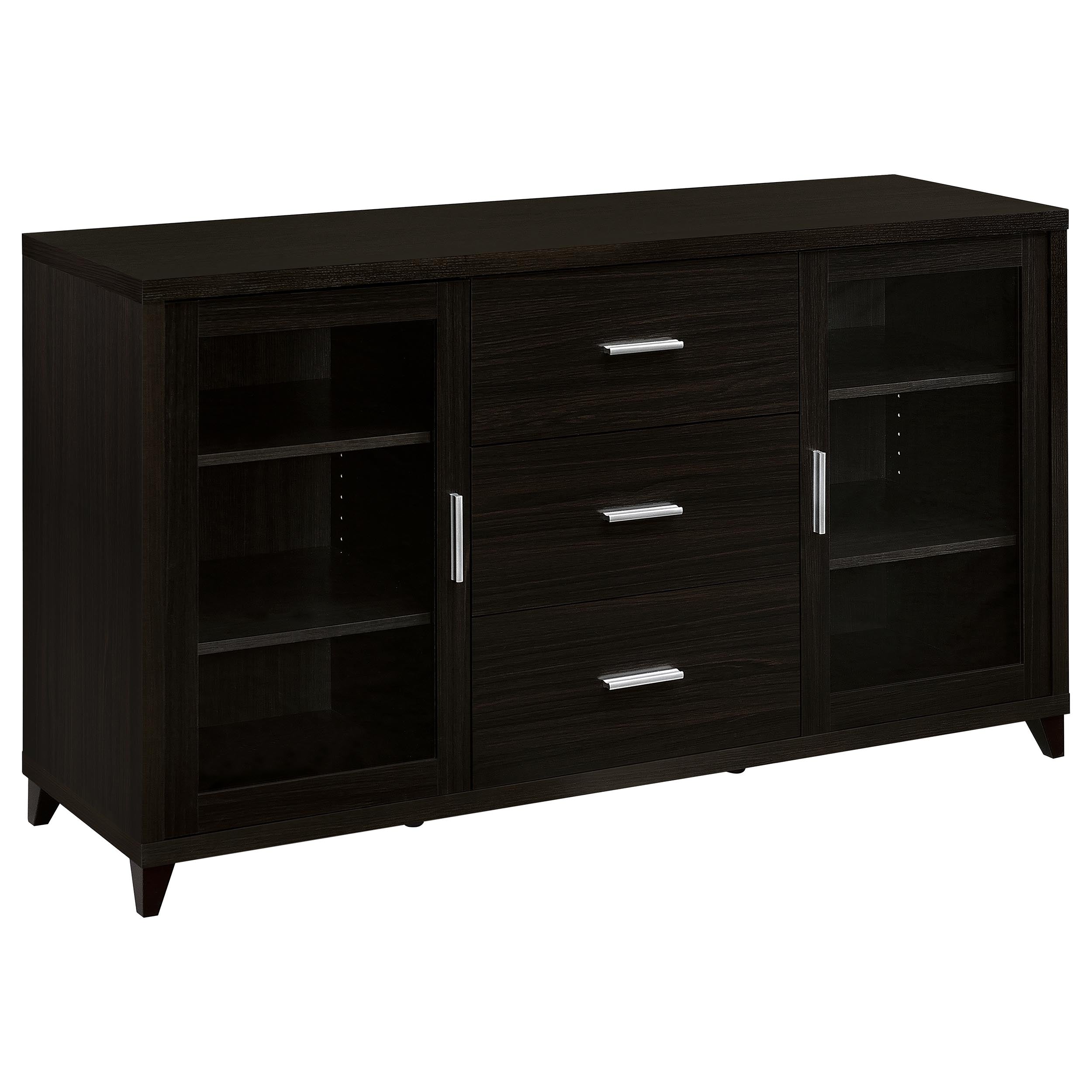 Best Furniture Outlet - Coaster - Lewes 2-door Engineered Wood 60-inch TV Stand Cappuccino - 700881