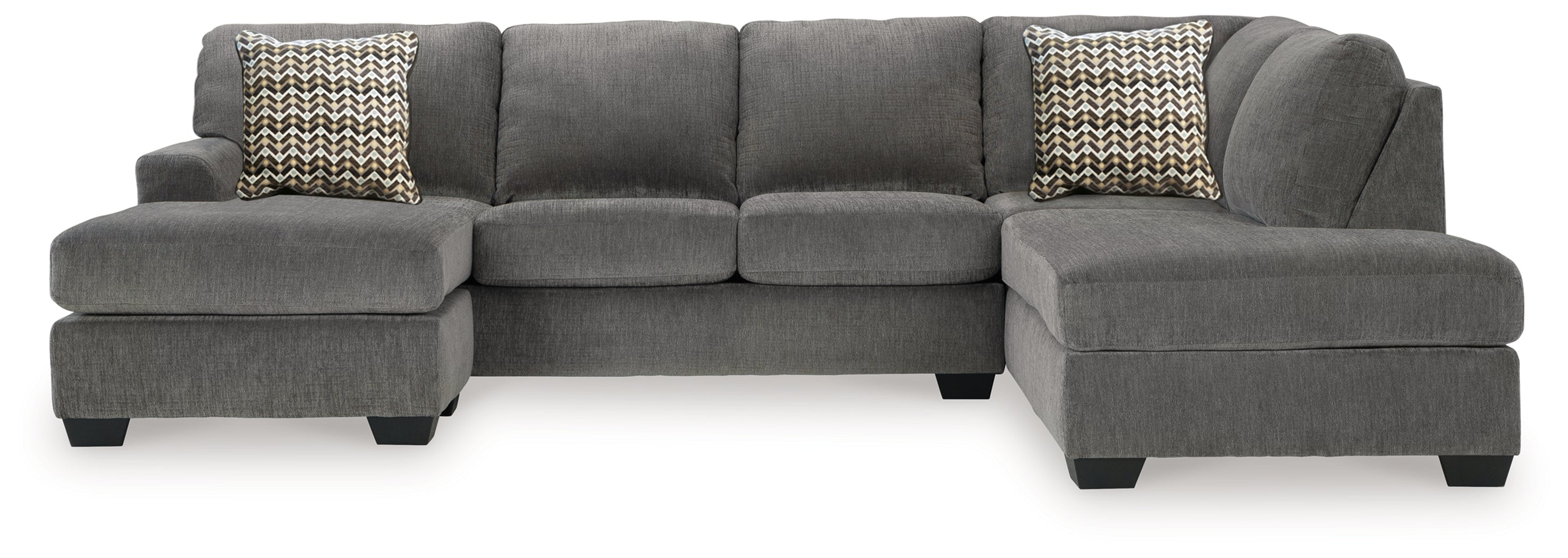 Best Furniture Outlet - Ashley Furniture - Riverfield Sectional - 2-Piece Sectional with Chaise / Iron - 70097S1
