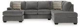 Best Furniture Outlet - Ashley Furniture - Riverfield Sectional - 2-Piece Sectional with Chaise / Iron - 70097S1