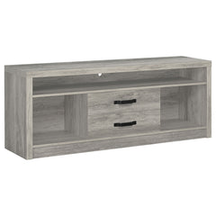 Best Furniture Outlet - Coaster - Burke 2-drawer Engineered Wood 59-inch TV Stand Grey Driftwood - 701024