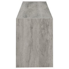 Burke 2-door Engineered Wood 71-inch TV Stand Grey Driftwood