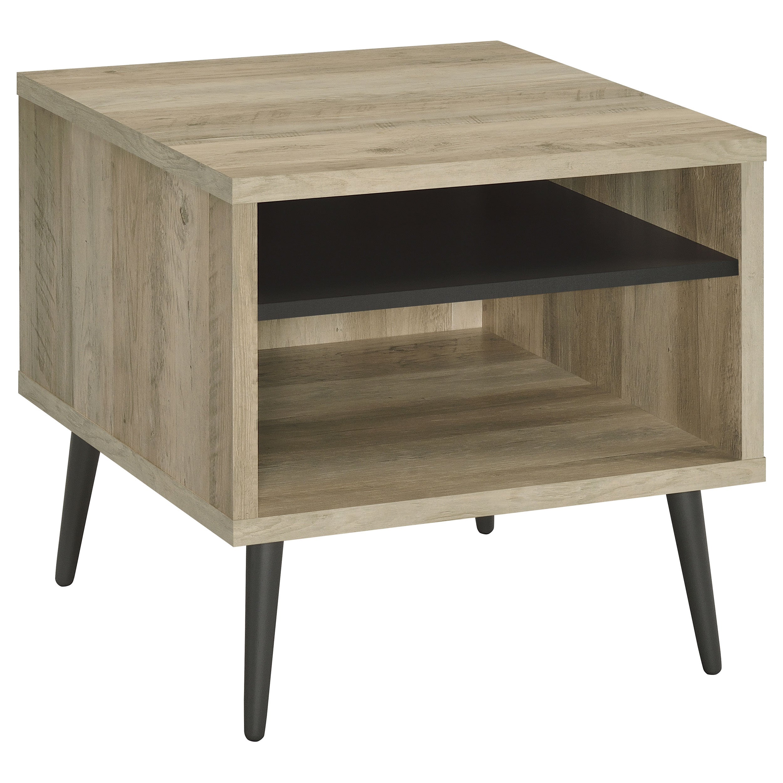 Best Furniture Outlet - Coaster - Welsh Square Engineered Wood Side End Table Distressed Pine - 701037