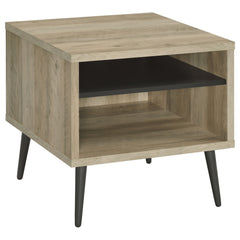 Best Furniture Outlet - Coaster - Welsh Square Engineered Wood Side End Table Distressed Pine - 701037