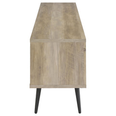 Allie 2-door Engineered Wood 71-inch TV Stand Distressed Pine