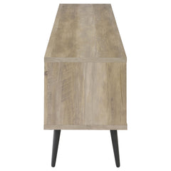 Allie 2-door Engineered Wood 71-inch TV Stand Distressed Pine