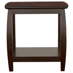 Dixon 1-shelf Square Wood End Table Espresso