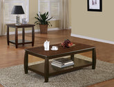 Best Furniture Outlet - Coaster - Dixon 2-piece Rectangular Wood Coffee Table Set Espresso - 701078-S2