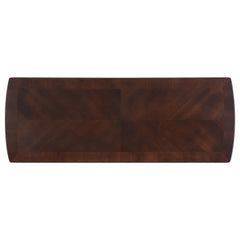 Dixon Wood Entryway Console Table with Shelf Cappuccino