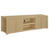 Best Furniture Outlet - Coaster - Laurelton 78-inch 4-door TV Stand Media Console Light Oak - 701653